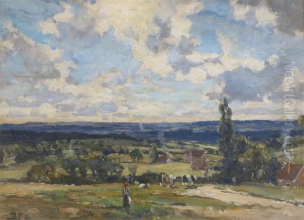 In The Heart Of Surrey Oil Painting by Bertram Walter Priestman