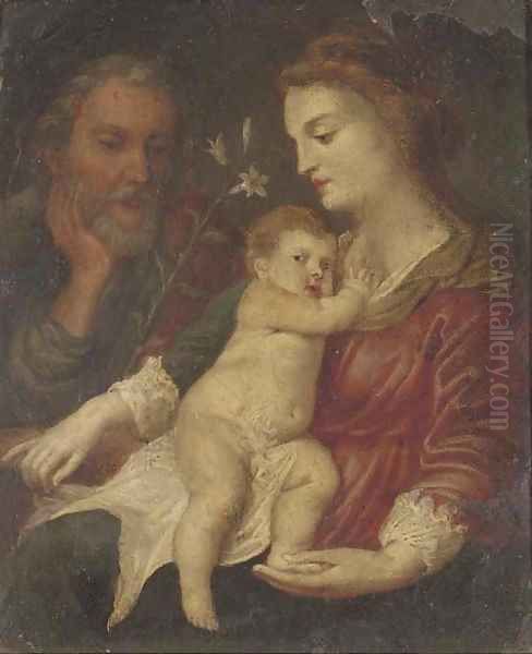 The Holy Family Oil Painting by Sir Anthony Van Dyck