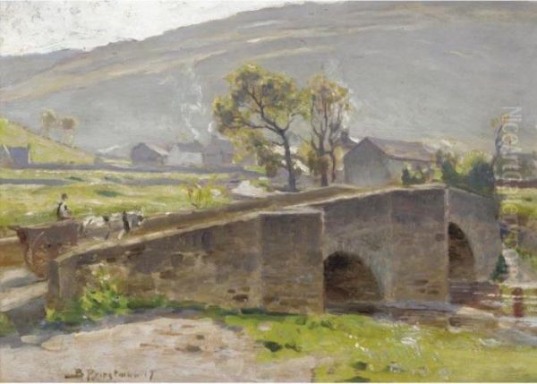 Buckden Bridge by Bertram Walter Priestman