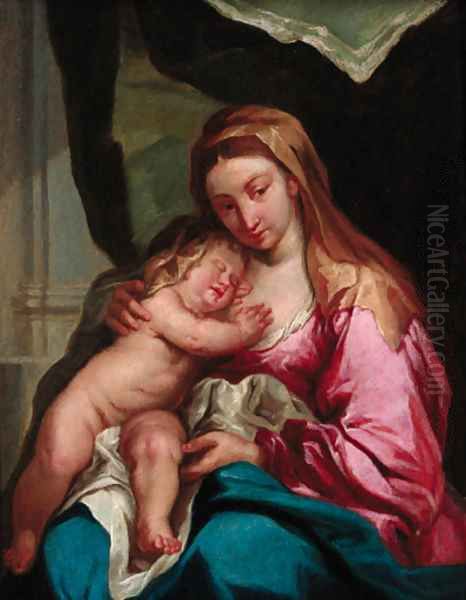 The Madonna and Child Oil Painting by Sir Anthony Van Dyck