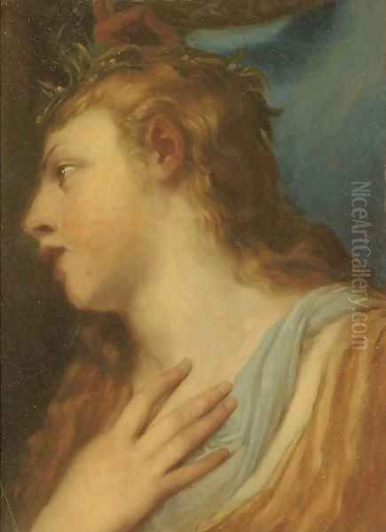 Clio, Muse of History Oil Painting by Sir Anthony Van Dyck