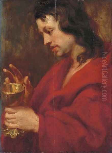 Saint John the Evangelist 2 Oil Painting by Sir Anthony Van Dyck