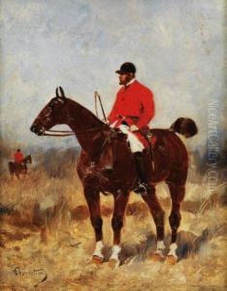 Habit Rouge Oil Painting by Rene Pierre Princeteau