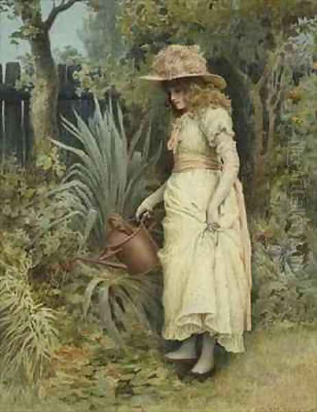 A Dry Summer Oil Painting by Norman Prescott Davies