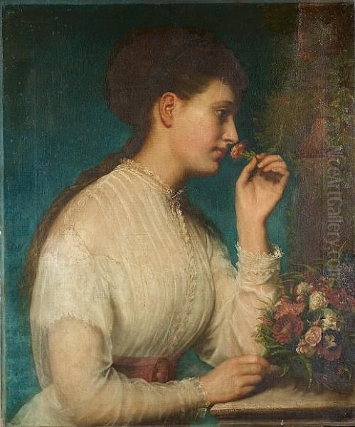 Portrait Of May Princep Oil Painting by Valentine Cameron Prinsep