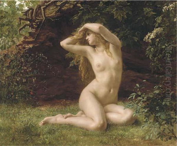 The First Awakening Of Eve Oil Painting by Valentine Cameron Prinsep