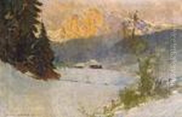 Puch Am Schneeberg Oil Painting by Karl Ludwig Prinz