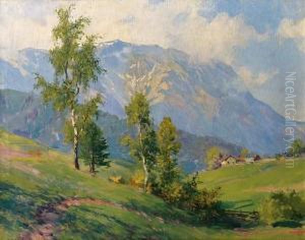 Schneeberg Oil Painting by Karl Ludwig Prinz