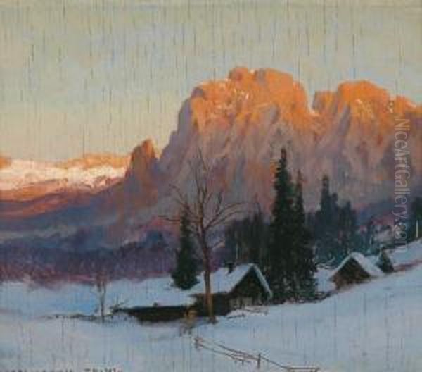 From South Tyrol Oil Painting by Karl Ludwig Prinz