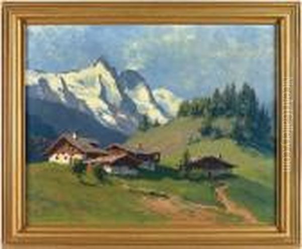 Kitzsteinhorn Oil Painting by Karl Ludwig Prinz