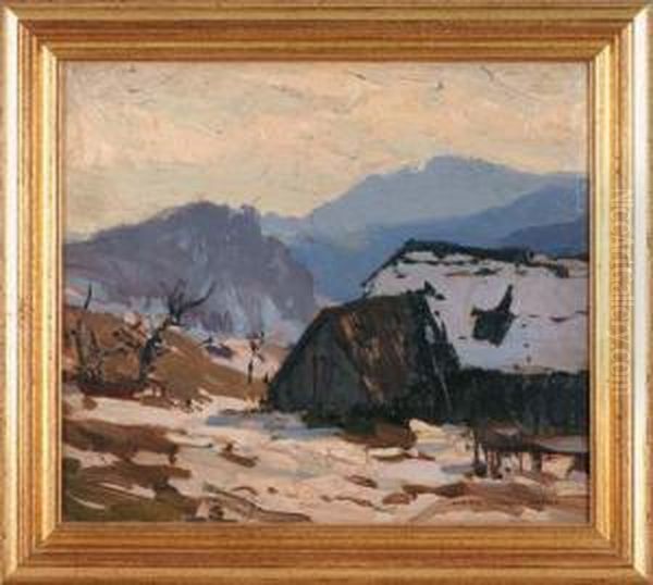 Semmering Vomortbauer Gegen Sonnwendstein Oil Painting by Karl Ludwig Prinz