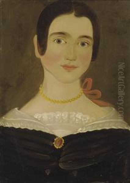 Portrait Of A Young Woman Oil Painting by William Matthew Prior