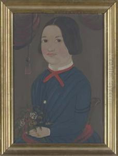 Portrait Of Julia Ruckman Smith Oil Painting by William Matthew Prior