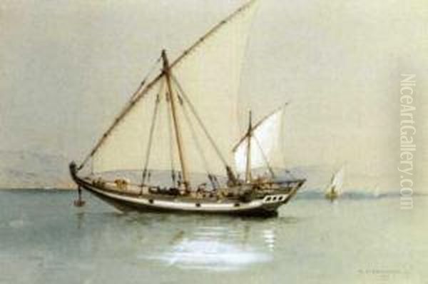 Bugla Off Cutch Oil Painting by Robert Taylor Pritchett