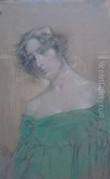 Jeune Femme Oil Painting by Privat Livemont