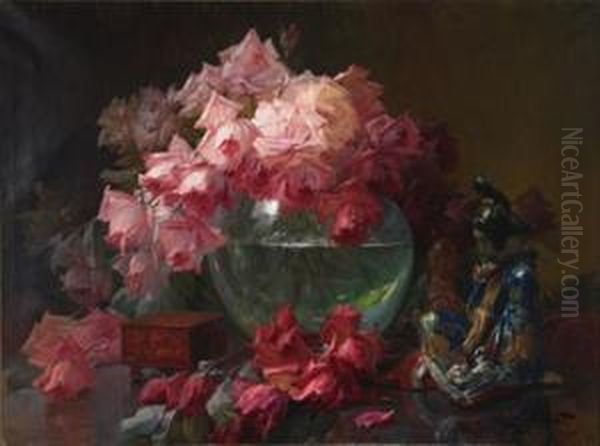 Still Life Oil Painting by Privat Livemont