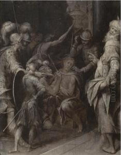 The Mocking Of Christ Oil Painting by Camillo Procaccini