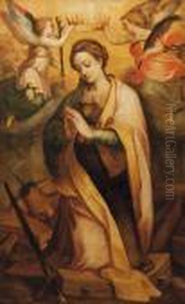 Santa Caterina D'alessandria Oil Painting by Camillo Procaccini