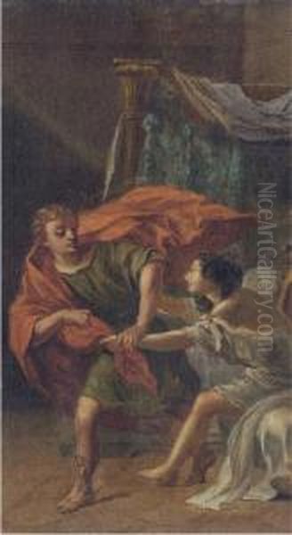 Joseph And Potiphar's Wife Oil Painting by Camillo Procaccini