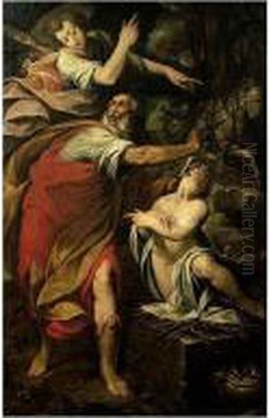 The Sacrifice Of Isaac Oil Painting by Camillo Procaccini