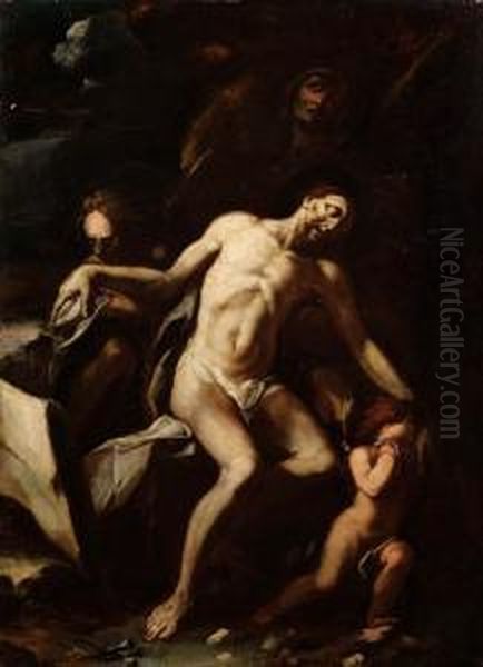 Pieta Oil Painting by Ercole Ii Procaccini