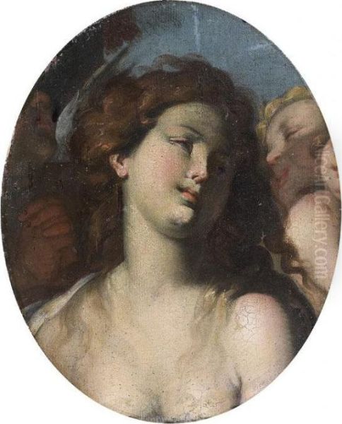 Venus Et L'amour Oil Painting by Giulio Cesare Procaccini