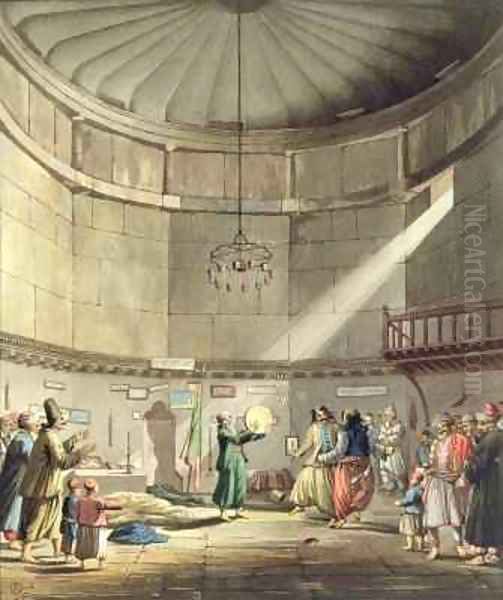 Dance of the Dervishes Oil Painting by Edward Dodwell