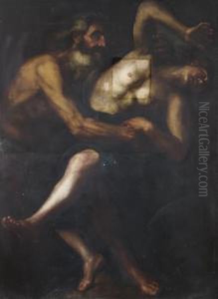 Pluton Et Proserpine Oil Painting by Giulio Cesare Procaccini