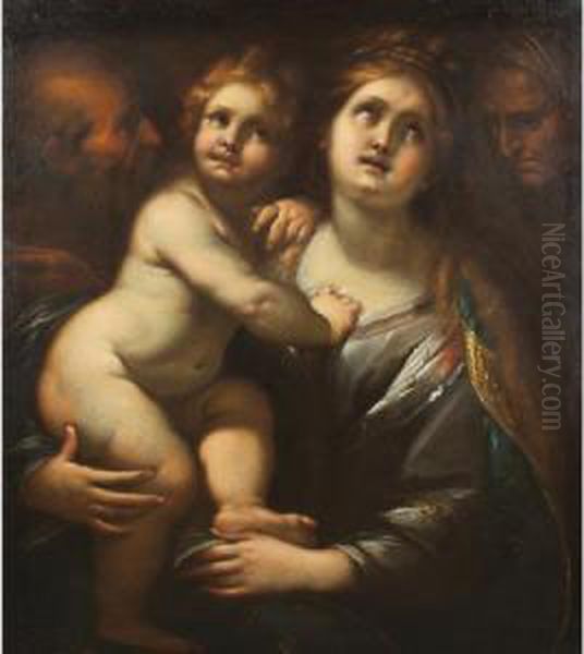 The Holy Family Oil Painting by Giulio Cesare Procaccini