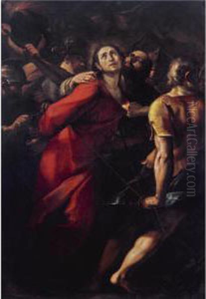 The Capture Of Christ Oil Painting by Giulio Cesare Procaccini