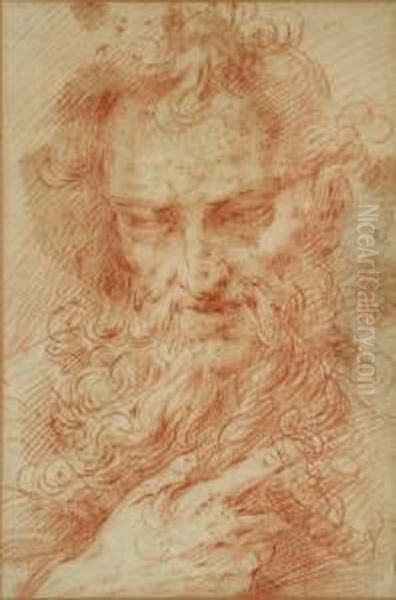 Study Of Moses Oil Painting by Giulio Cesare Procaccini