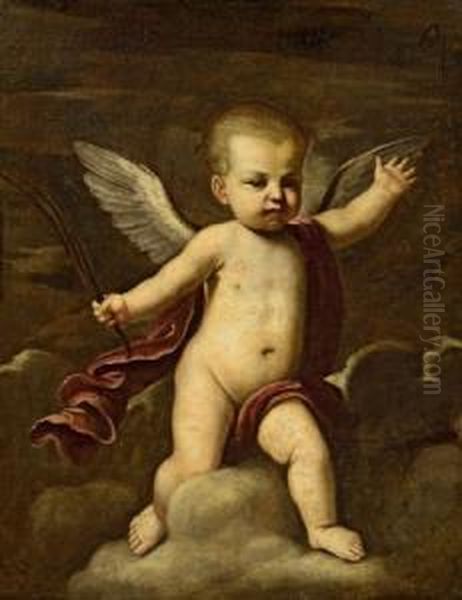 Putto Mit Martyrerpalme Oil Painting by Giulio Cesare Procaccini