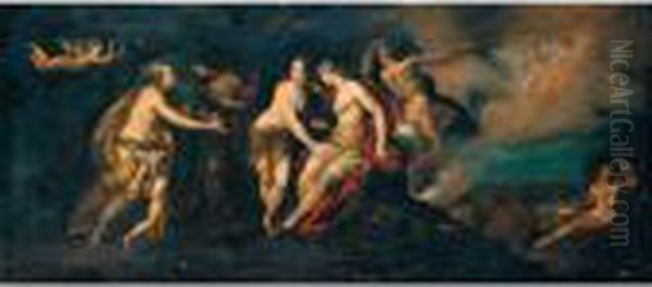 The Judgement Of Paris Oil Painting by Giulio Cesare Procaccini