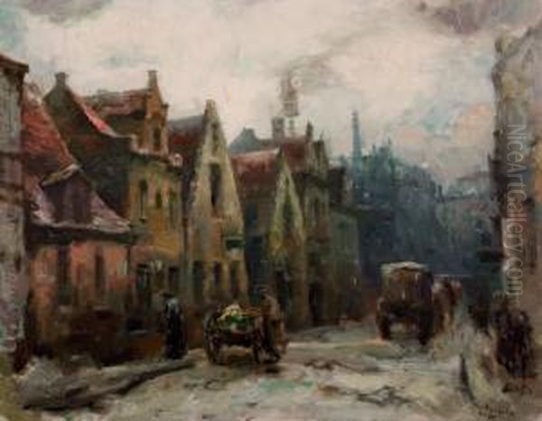 Casne Rano V Bruggach Oil Painting by Jaro Prochazka