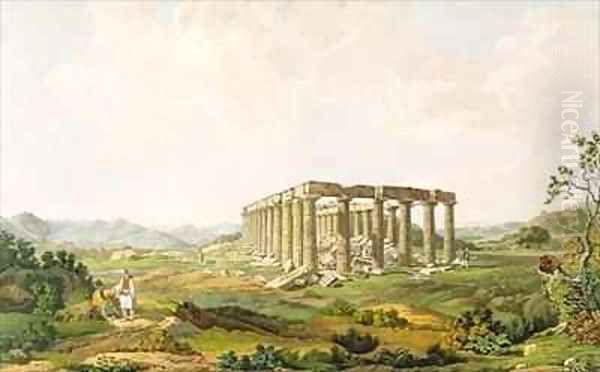 The Temple of Apollo Epicurius Oil Painting by Edward Dodwell