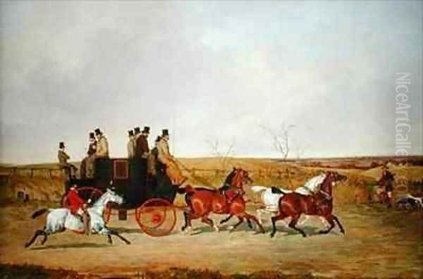 Horse and Carriage Oil Painting by David of York Dalby