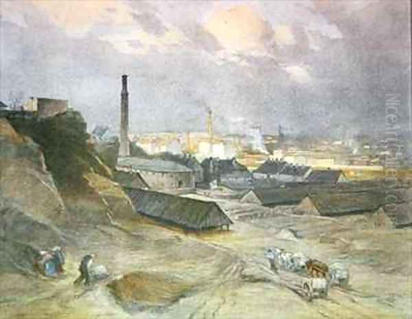 Brickworks at Heiligenstadt Oil Painting by Josef Danilowatz