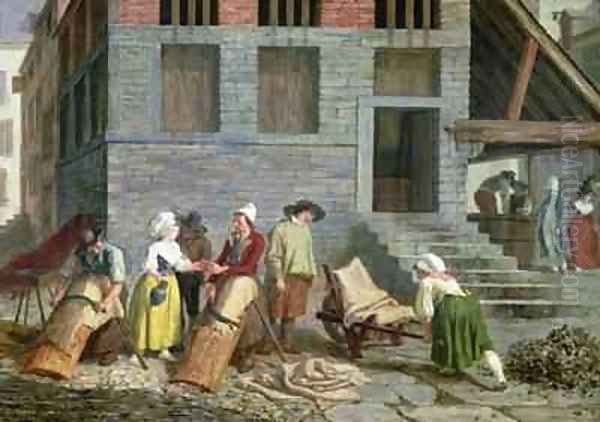 The Tannery Oil Painting by Leonard Defrance