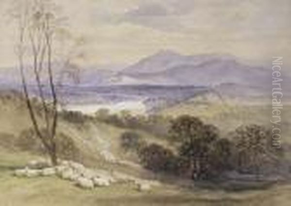 The Upper Goulburn, Victoria Oil Painting by John Skinner Prout