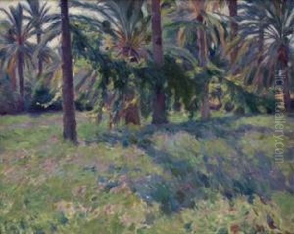 La Palmeraie Oil Painting by Victor Prouve