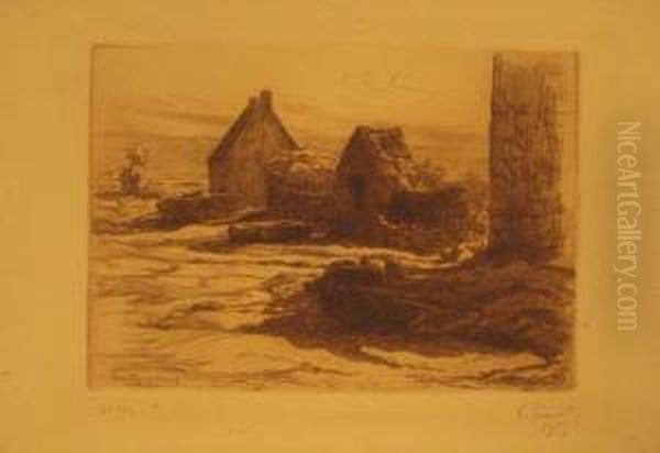 Kerrallan (en Carnac). Oil Painting by Victor Prouve