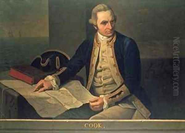 Portrait of Captain Cook Oil Painting by Dance Holland, Nathaniel