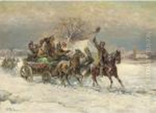 The Winter Wedding by Gustav Prucha