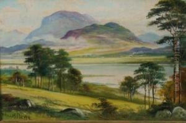 Ben Venue In The Trossacks Scotland Oil Painting by George Willis Pryce