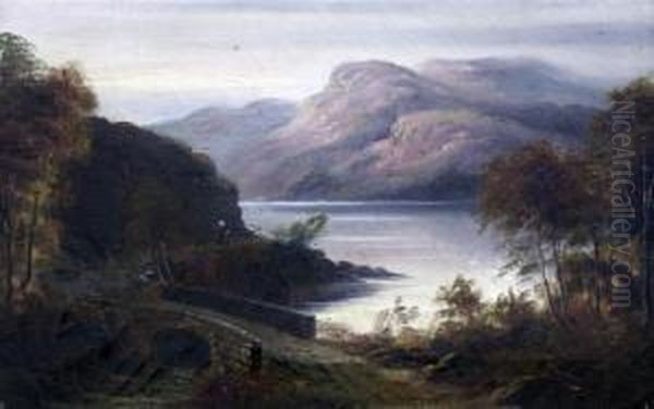 Loch Scenes Oil Painting by George Willis Pryce