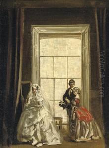 The Bride Oil Painting by James Ferrier Pryde