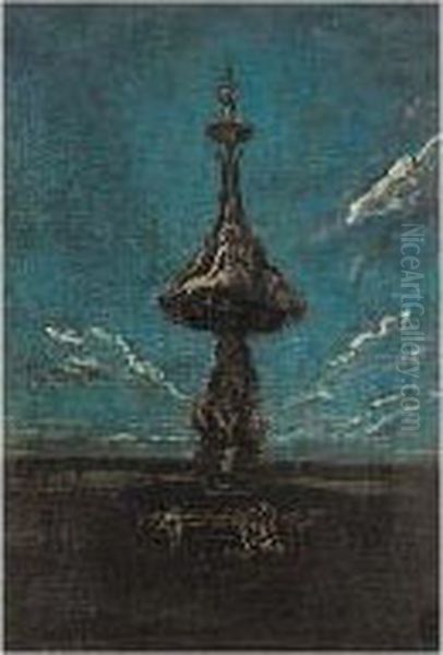 The Monument Oil Painting by James Ferrier Pryde