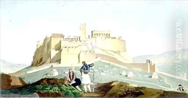 View of the Acropolis of Athens Oil Painting by Louis Dupre