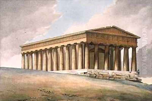 The Temple of Theseus in Athens Oil Painting by Louis Dupre