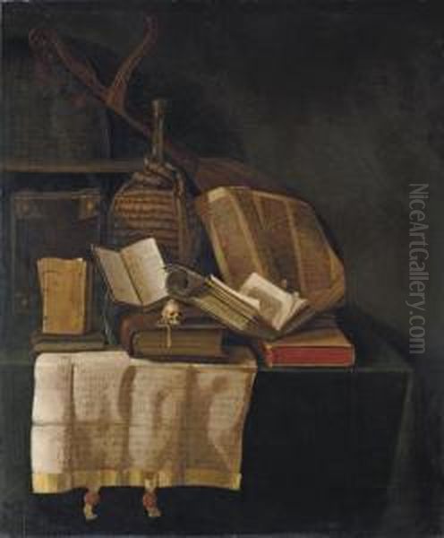 A 
Vanitas Oil Painting by Pseudo Roestraten